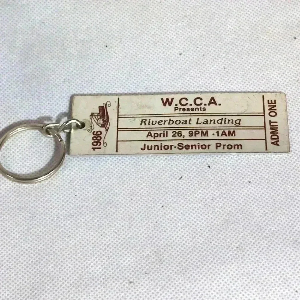 WCCA Prom Keychain 1986 Wilkinson County Christian Academy
